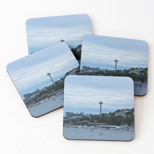 Item preview, Space Needle Over Lake Union designed and sold by TapokaM.