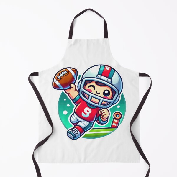 Item preview, Adorable Football Player Scores a Touchdown - Cute End Zone Sports designed and sold by Jasava Shop.