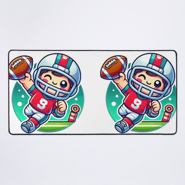 Item preview, Adorable Football Player Scores a Touchdown - Cute End Zone Sports designed and sold by Jasava Shop.