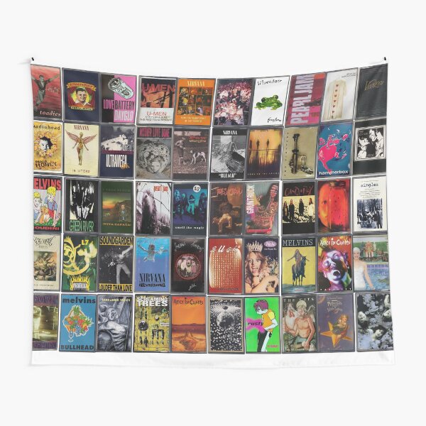 Item preview, Greatest Grunge Music - Vintage Cassette Album Cover Art designed and sold by Mr Mustard Prints.