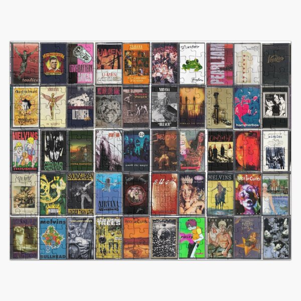 Item preview, Greatest Grunge Music - Vintage Cassette Album Cover Art designed and sold by Mr Mustard Prints.