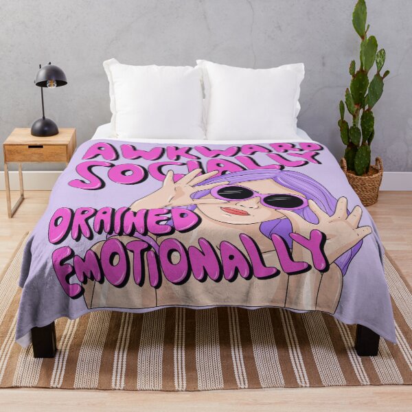 Item preview, Awkward Socially, Drained Emotionally designed and sold by Cope-Doodles.