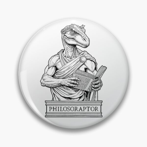Item preview, Philosoraptor Funny Philosophy Velociraptor Dinosaur Pun designed and sold by GrandeDuc.