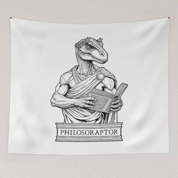 Item preview, Philosoraptor Funny Philosophy Velociraptor Dinosaur Pun designed and sold by GrandeDuc.