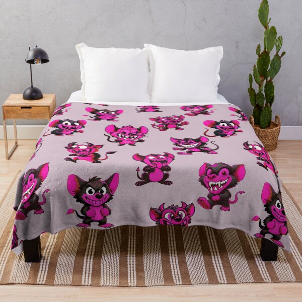 Item preview, Funny pink devils pattern design designed and sold by AlchemyColor.