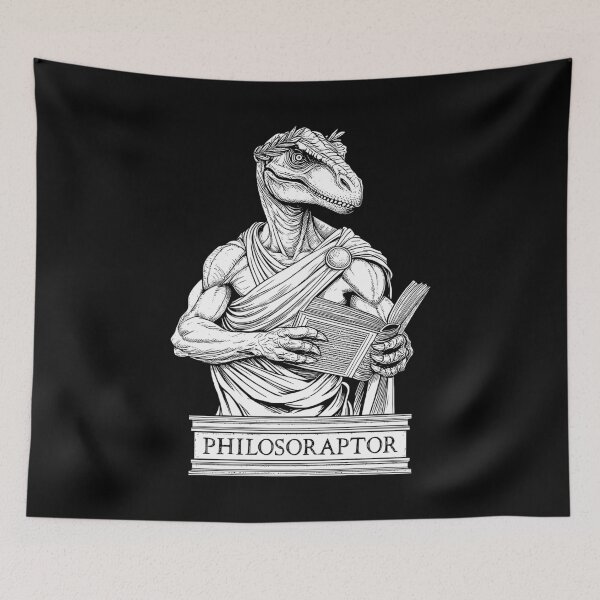 Item preview, Philosoraptor Funny Philosophy Velociraptor Dinosaur Pun designed and sold by GrandeDuc.