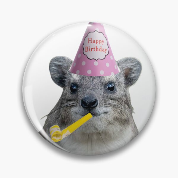 Item preview, Happy Birthday Rock Hyrax  designed and sold by SillyLittleSnek.