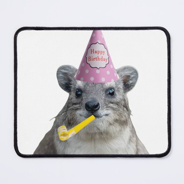 Item preview, Happy Birthday Rock Hyrax designed and sold by SillyLittleSnek.