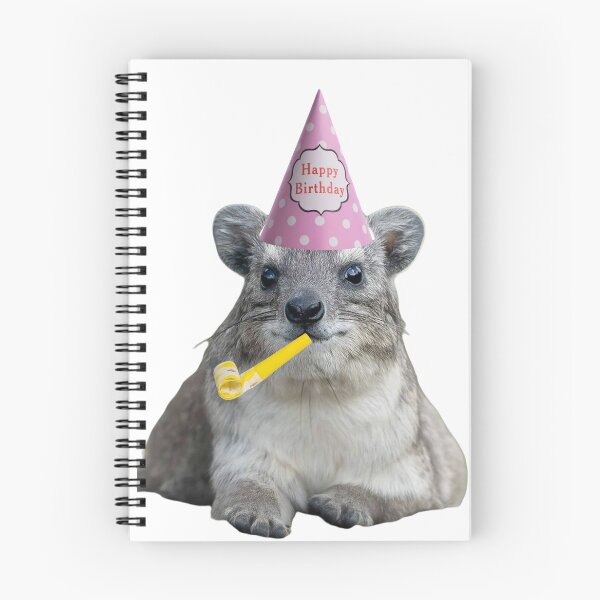 Item preview, Happy Birthday Rock Hyrax  designed and sold by SillyLittleSnek.