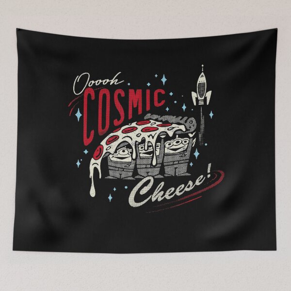 Item preview, Ooooh Cosmic Cheese Aliens Retro Logo designed and sold by LeggetTinch.