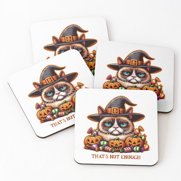 Item preview, Halloween cat witch evil saying designed and sold by FunnyDsgn.