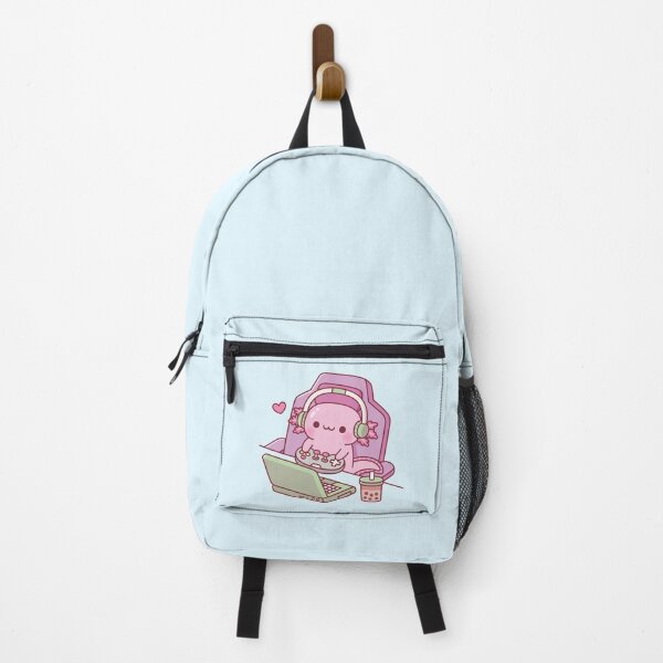 Item preview, Cute Axolotl Gaming On Laptop Funny designed and sold by rustydoodle.