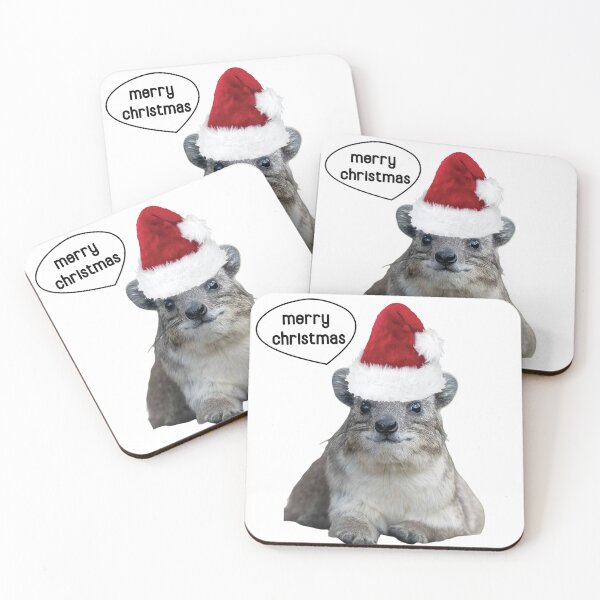 Item preview, Merry Chirstmas Rock Hyrax  designed and sold by SillyLittleSnek.