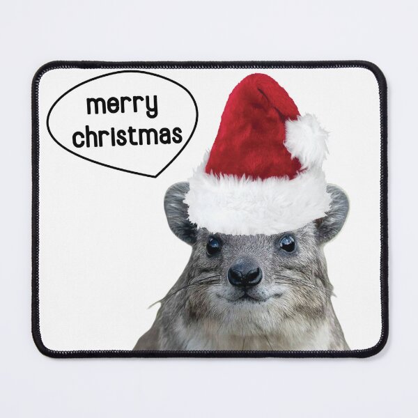 Item preview, Merry Chirstmas Rock Hyrax designed and sold by SillyLittleSnek.