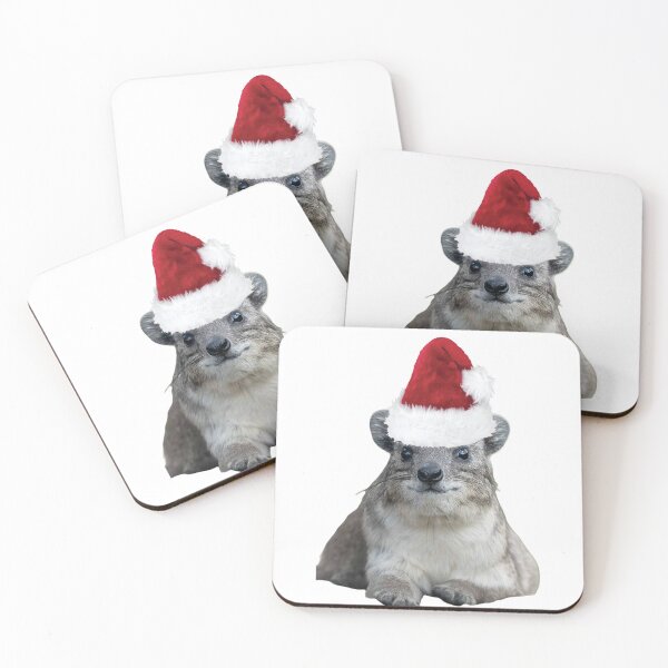 Item preview, Merry Chirstmas Rock Hyrax  designed and sold by SillyLittleSnek.