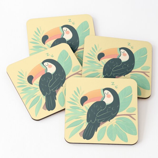 Item preview, Sleeping Toucan with Tropical Vibes designed and sold by Zatch-Bell.