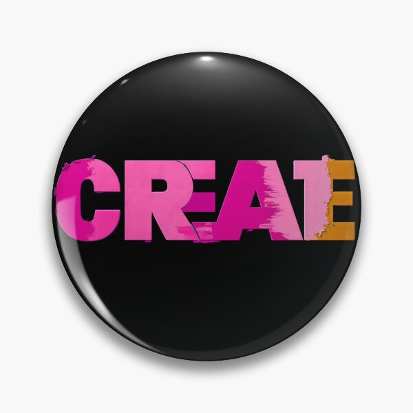 Item preview, Bold Oversized Pink and Magenta 'CREATE' Typography Design  designed and sold by Soul-Sparks.