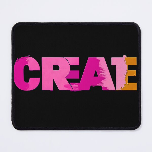 Item preview, Bold Oversized Pink and Magenta 'CREATE' Typography Design  designed and sold by Soul-Sparks.