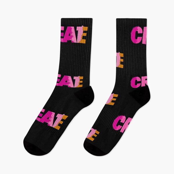 Item preview, Bold Oversized Pink and Magenta 'CREATE' Typography Design  designed and sold by Soul-Sparks.