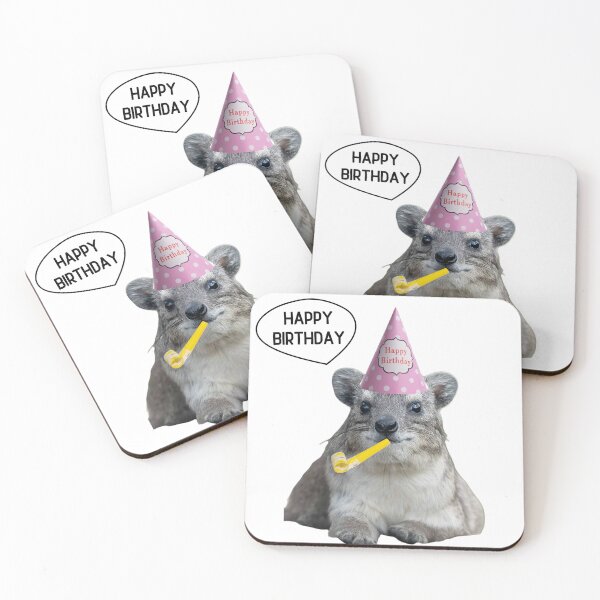 Item preview, Birthday rock hyrax designed and sold by SillyLittleSnek.