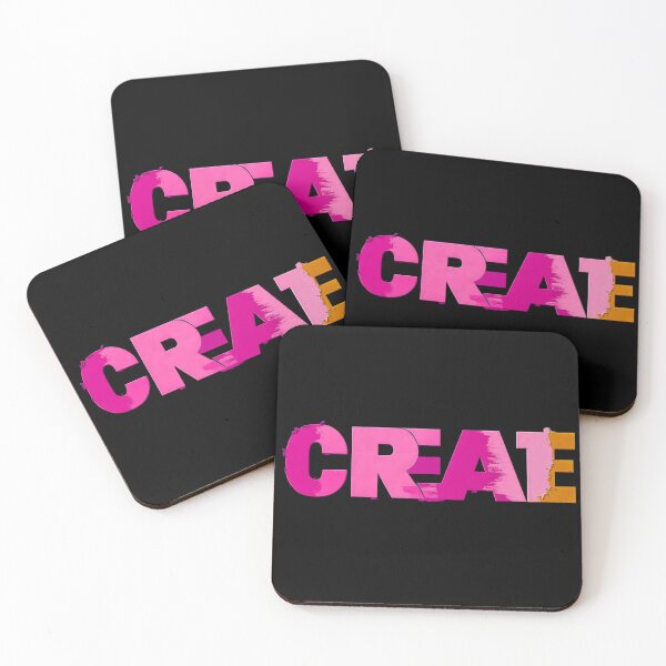 Item preview, Bold Oversized Pink and Magenta 'CREATE' Typography Design  designed and sold by Soul-Sparks.