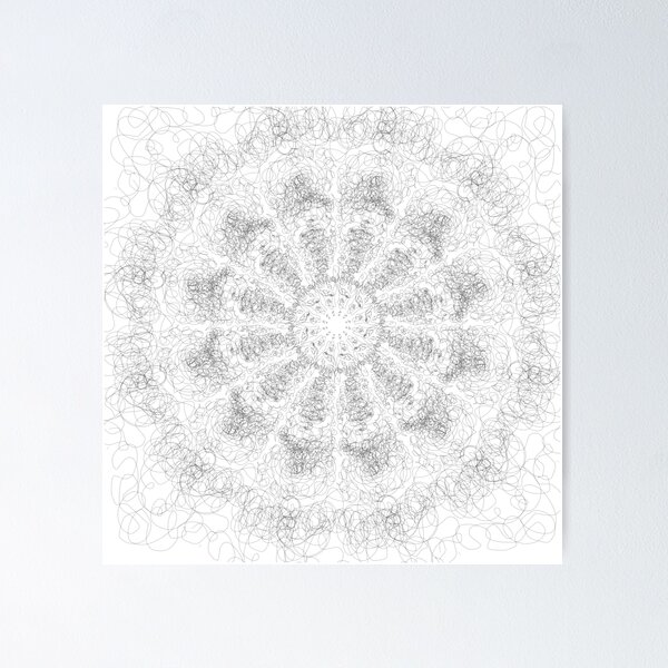 Scribble Painting no 1 by iServalan Exclusive to Tale Teller Club Records  Poster