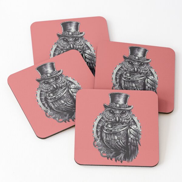 Item preview, Monochrome Steampunk Owl designed and sold by NiRia Spot.