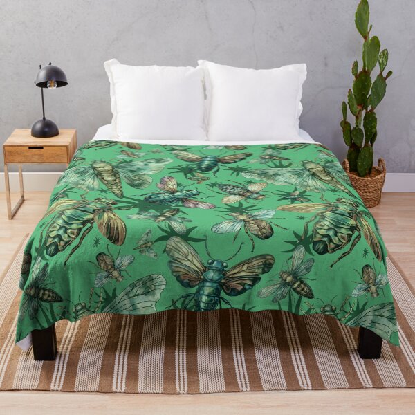 Item preview, Cicada pattern Insect collector entomology green designed and sold by AlchemyColor.