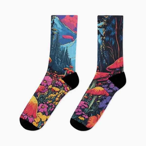Item preview, Magical Forest with Colorful Mushrooms designed and sold by Mihush.