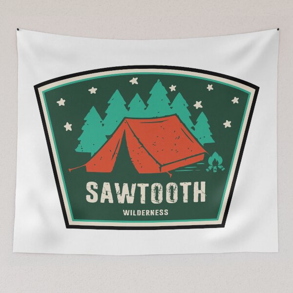 Item preview, Sawtooth Wilderness Idaho Camping designed and sold by Esskay Designs.