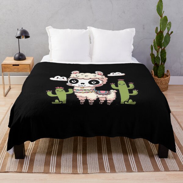 Item preview, Adorable Llama Cactus Art - Cute Cartoon Design designed and sold by love3617.