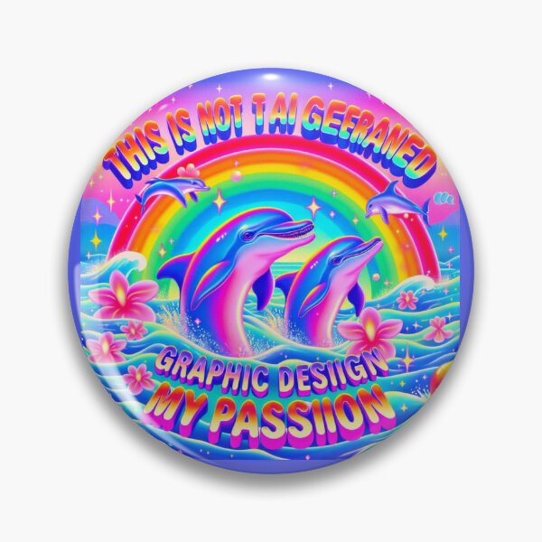 Item preview, Graphic Design is my Passion - Totally not AI Phone Case Sticker designed and sold by KatyaDesigns.