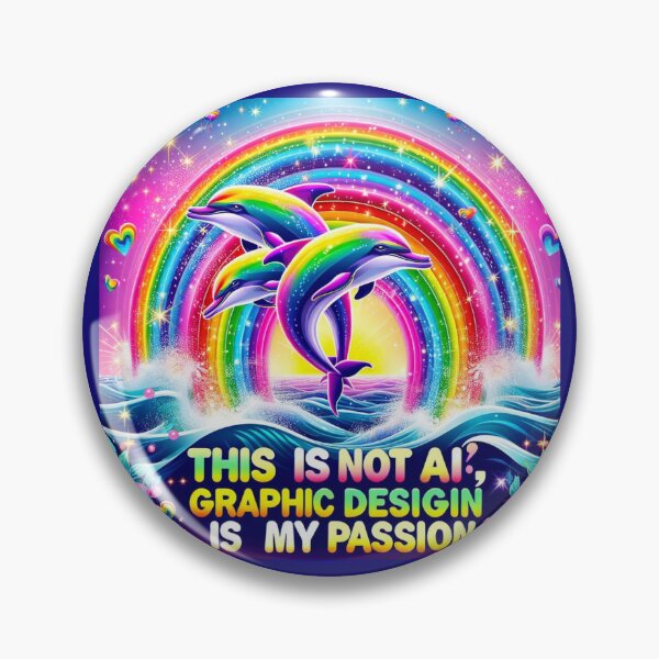Item preview, Graphic Design is my Passion - Totally not AI Phone Case Sticker V2 designed and sold by KatyaDesigns.