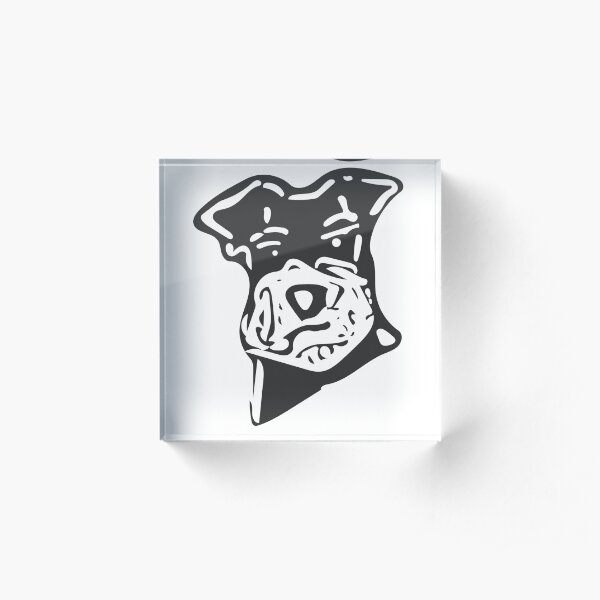 One Bad A** Miniature Schnauzer Acrylic Block