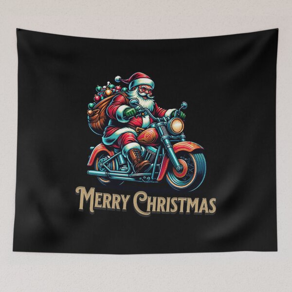 Item preview, Santa Riding Motorcycle designed and sold by Anthlete.
