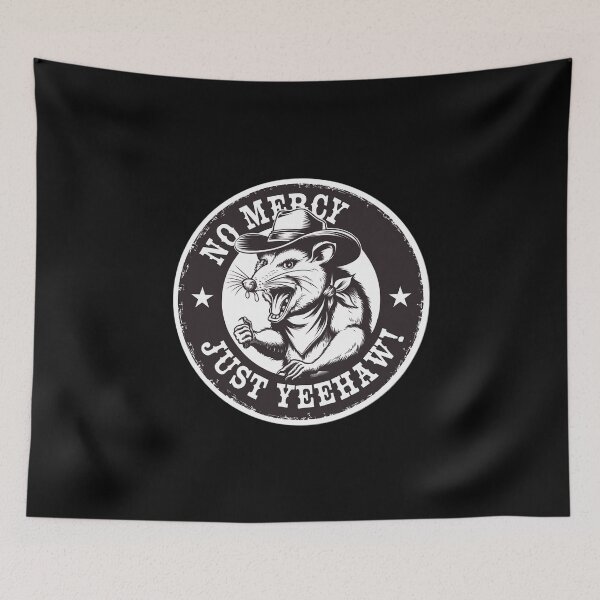 Item preview, Possum Cowboy - No Mercy, Just Yeehaw! designed and sold by GRABAPSHOP.