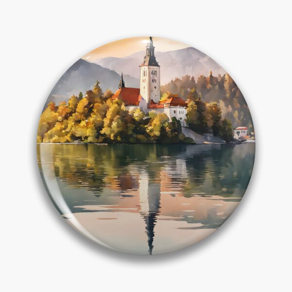 Item preview, Enchanting Lake Bled, Slovenia: A Tranquil Oasis with a Picturesque Island Church - A Photographer's Dream designed and sold by LSVart.