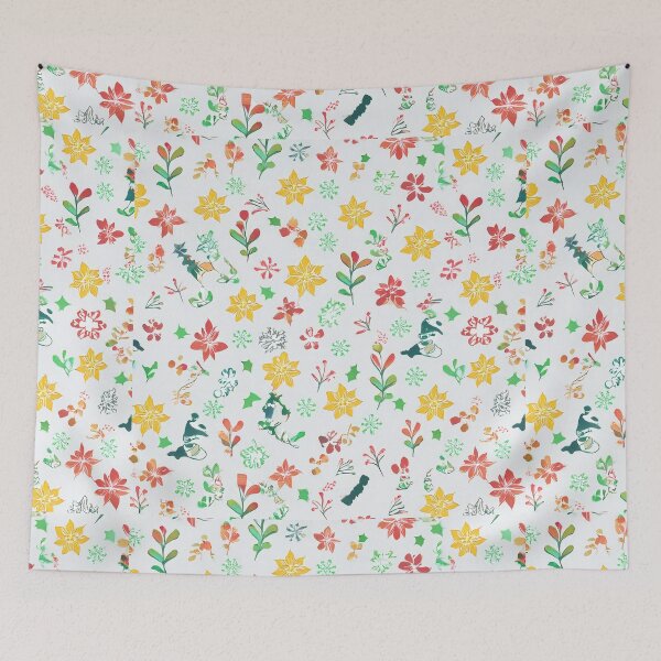 Item preview, Colorful Festive Floral Pattern designed and sold by DigitalGemArt.