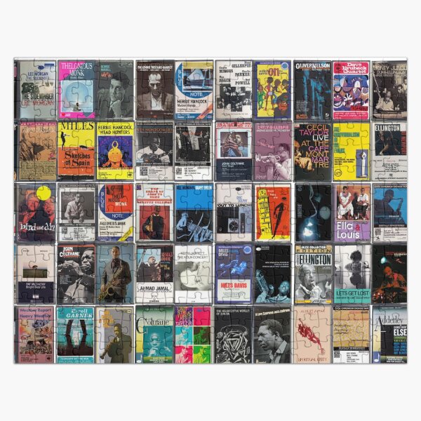 Item preview, Greatest Jazz Music - Vintage Cassette Album Cover Art designed and sold by Mr Mustard Prints.