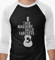 Camiseta ¾ bicolor para hombre Esta máquina mata a los fascistas