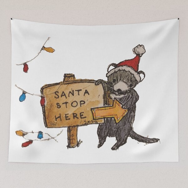 Item preview, Aussie Christmas scenes - Tassie devil Santa stop designed and sold by Pxycrafts.