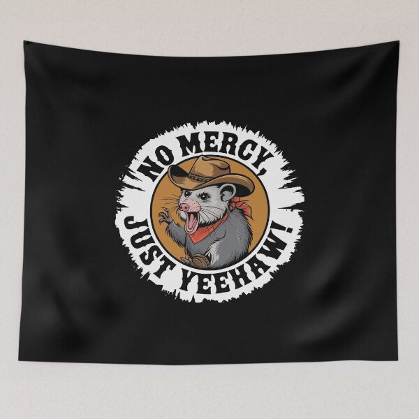 Item preview, Possum Cowboy - No Mercy, Just Yeehaw! designed and sold by GRABAPSHOP.