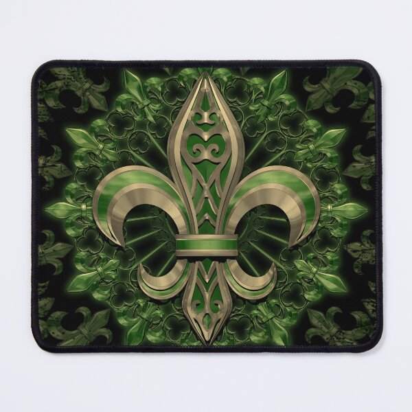 Item preview, French Lily II - 3D Illustration - Green brass version designed and sold by KairoDesign.