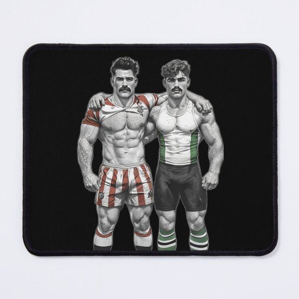Item preview, 1940s Sports Jocks Boys Together Gay Pride Graphic Design designed and sold by ItsAKinkThing.