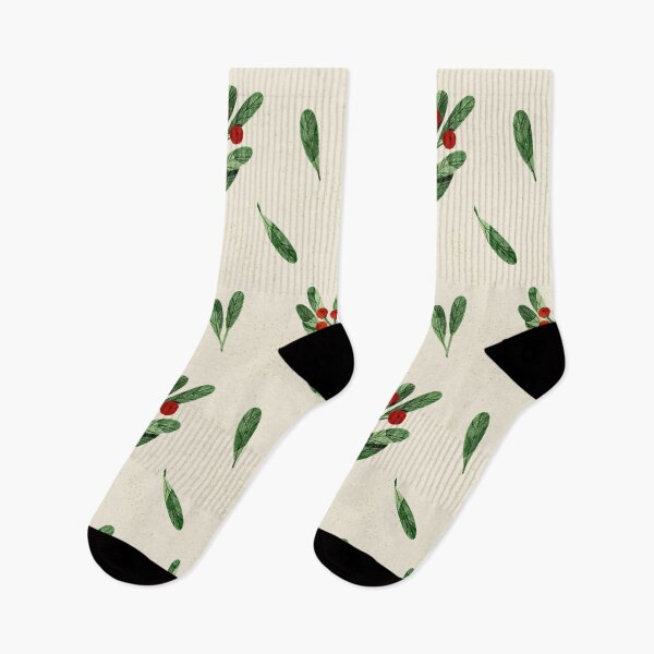 Item preview, Christmas mistletoe with red berries. Traditional Christmas. designed and sold by helga-wigandt.