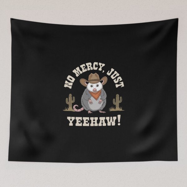 Item preview, Possum Cowboy - No Mercy, Just Yeehaw! designed and sold by GRABAPSHOP.