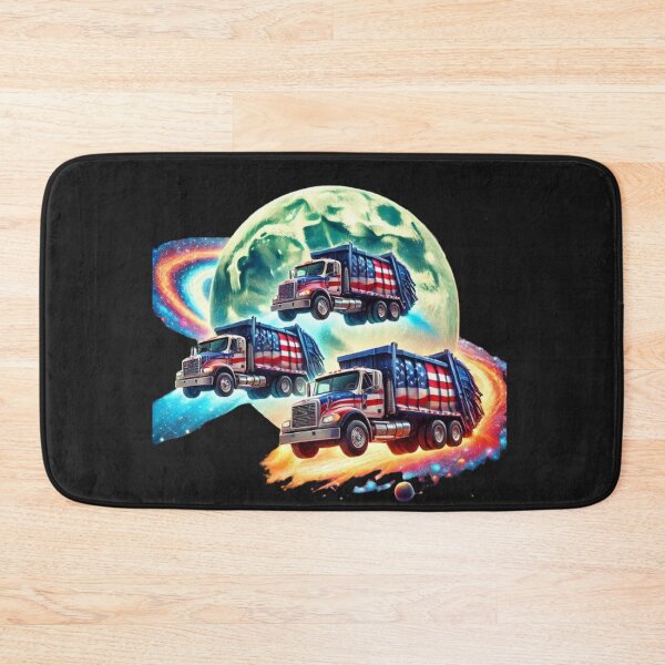 Item preview, Three Garbage Truck Moon America's Favorite Garbage Man designed and sold by SztylishDesigns.