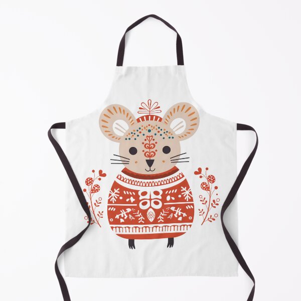 Item preview, Scandinavian Folk Mouse – Folk Art Christmas designed and sold by PrettyBananas.