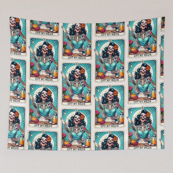 Item preview, Creepy Funny Tarot Design OFF MY MEDS COOL MAMA CLUB designed and sold by Dominika Farkašová.