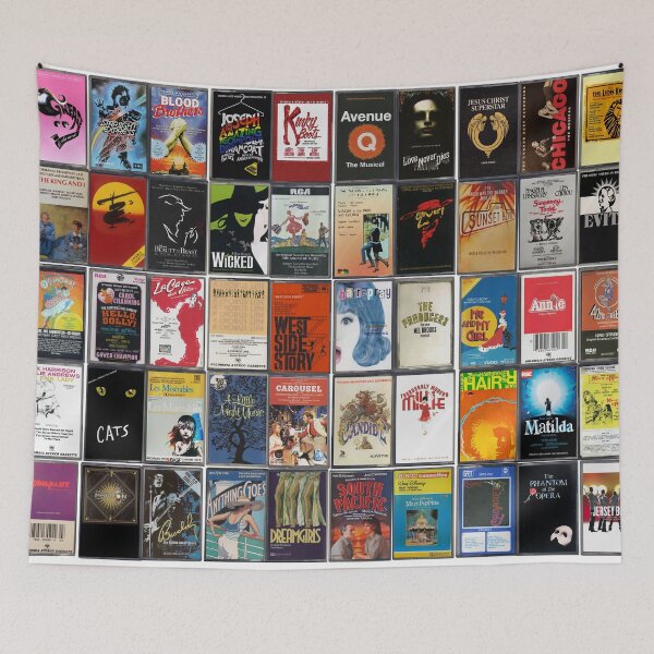 Item preview, Greatest Musicals of All Time - Vintage Cassette Album Cover Art designed and sold by Mr Mustard Prints.